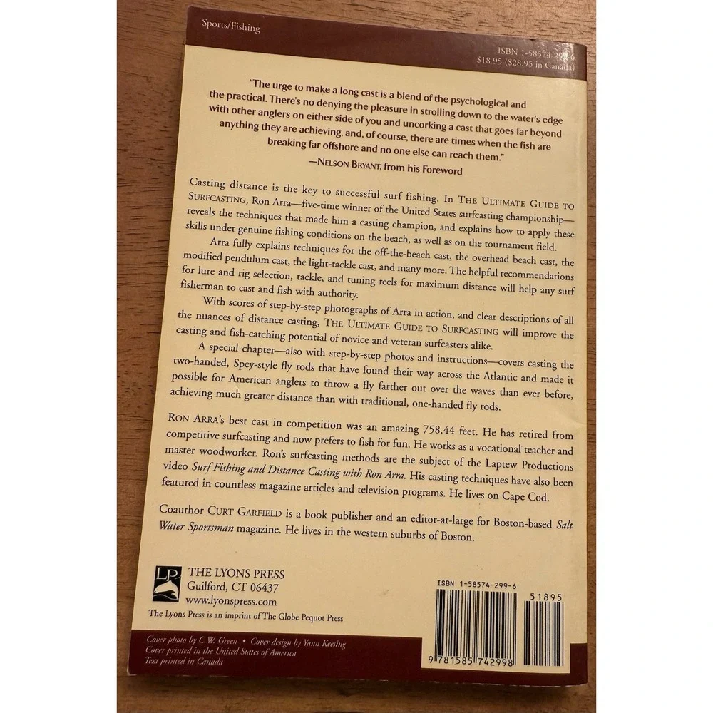 Ultimate Guide to Surfcasting by‎ Arra And Garfield 2001 Paperback Book.